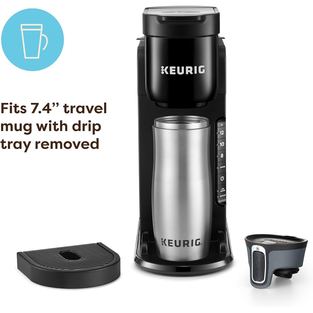 Keurig K-Express Single Serve K-Cup Pod Coffee Maker, 3 Brew Sizes, Strong Button Feature, 42oz Removable Reservoir, Black: Home & Kitchen