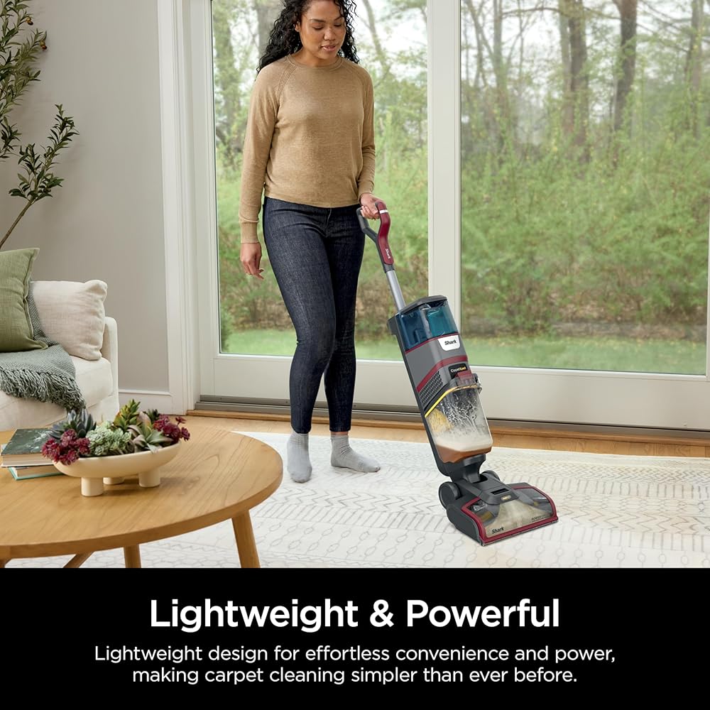 - Shark CarpetXpert HairPro Upright Carpet Cleaner, Perfect for Pets, Lightweight & Powerful, Dirt, Grime, Hair & Odor Removal, Carpet Shampooer, Pet Cleaning Solution, Magenta, EX221BRN