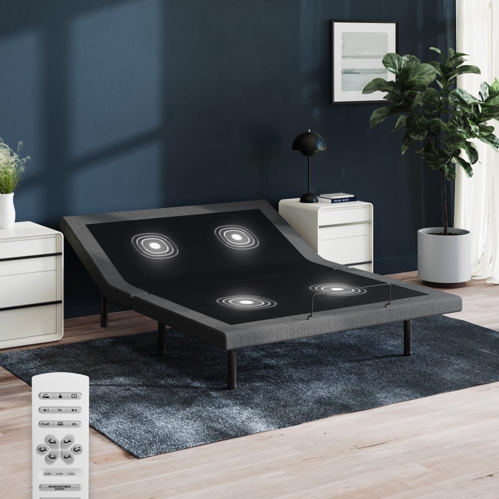 Nectar Premier Adjustable Base - Queen - Head & Foot Incline - Wireless Remote with Memory- 3 Massage Settings - 4 USB Ports - Anti-Snore & Zero Gravity : Everything Else