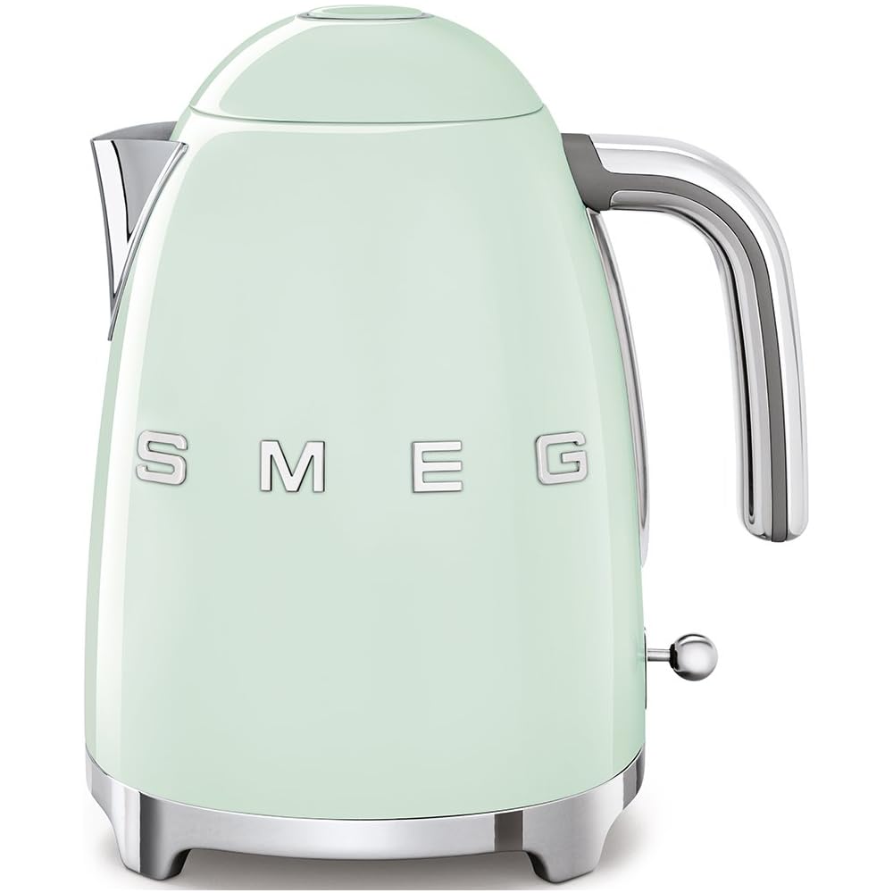 SMEG 50's Retro Style Electric Water Kettle with Automatic Shutoff, Removable Base, and Water Indicator, KLF03PBUS, Pastel Green: Home & Kitchen