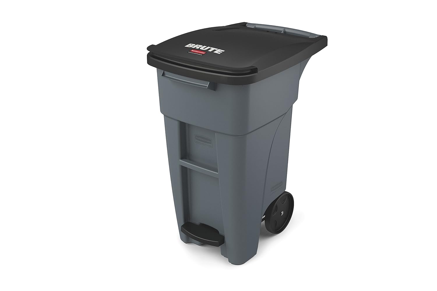 Rubbermaid Commercial Products Brute Step-On Rollout Trash/Garbage Can/Bin with Wheels 32 GAL Gray for Restaurants/Hospitals/Back of House/Warehouses/Home: Industrial & Scientific