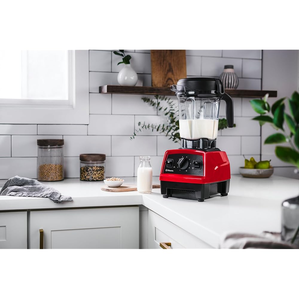 Vitamix Explorian Blender, Professional-Grade, 64 oz. Low-Profile Container, Red (Renewed Premium): Home & Kitchen
