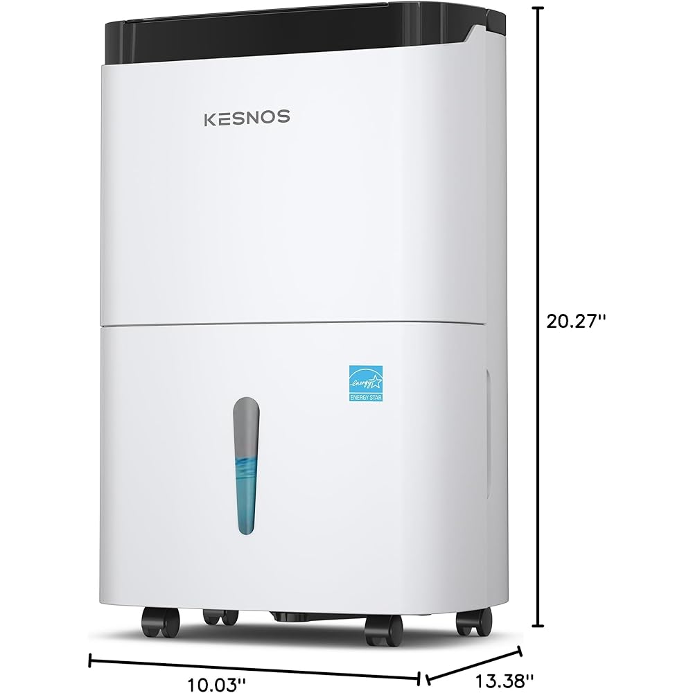 - Kesnos 80 Pints Energy Star Dehumidifier for Home & Basement with Drain Hose, Ideal for Large Spaces up to 5,000 Sq. Ft., Featuring Auto Defrost & Self-Drying Function
