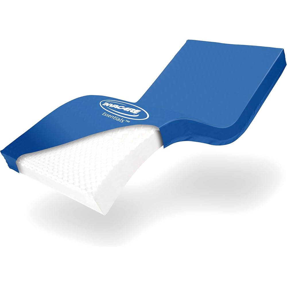 Invacare Hospital Bed Mattress, Fluid-Resistant Removable Cover, Long Term Care Pressure Redistribution Medical-Grade Foam Mattress, 5 Fortress Shaped Cells, Made in The USA : Home & Kitchen