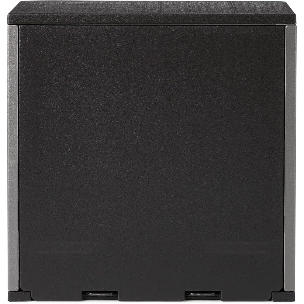 Suncast 4 Cubic Feet Resin Single Shelf Garage Wall Storage Cabinet, Platinum -