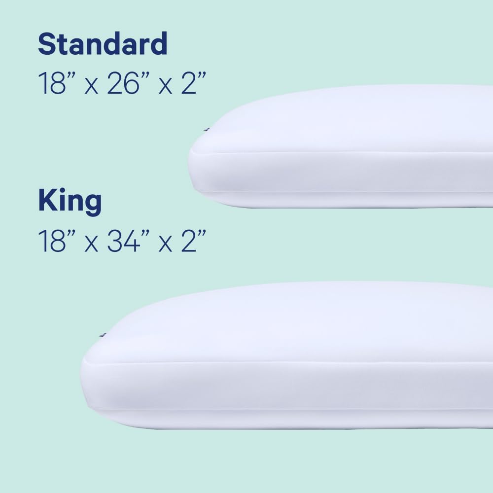 Casper Hybrid Pillow for Sleeping, Standard, White