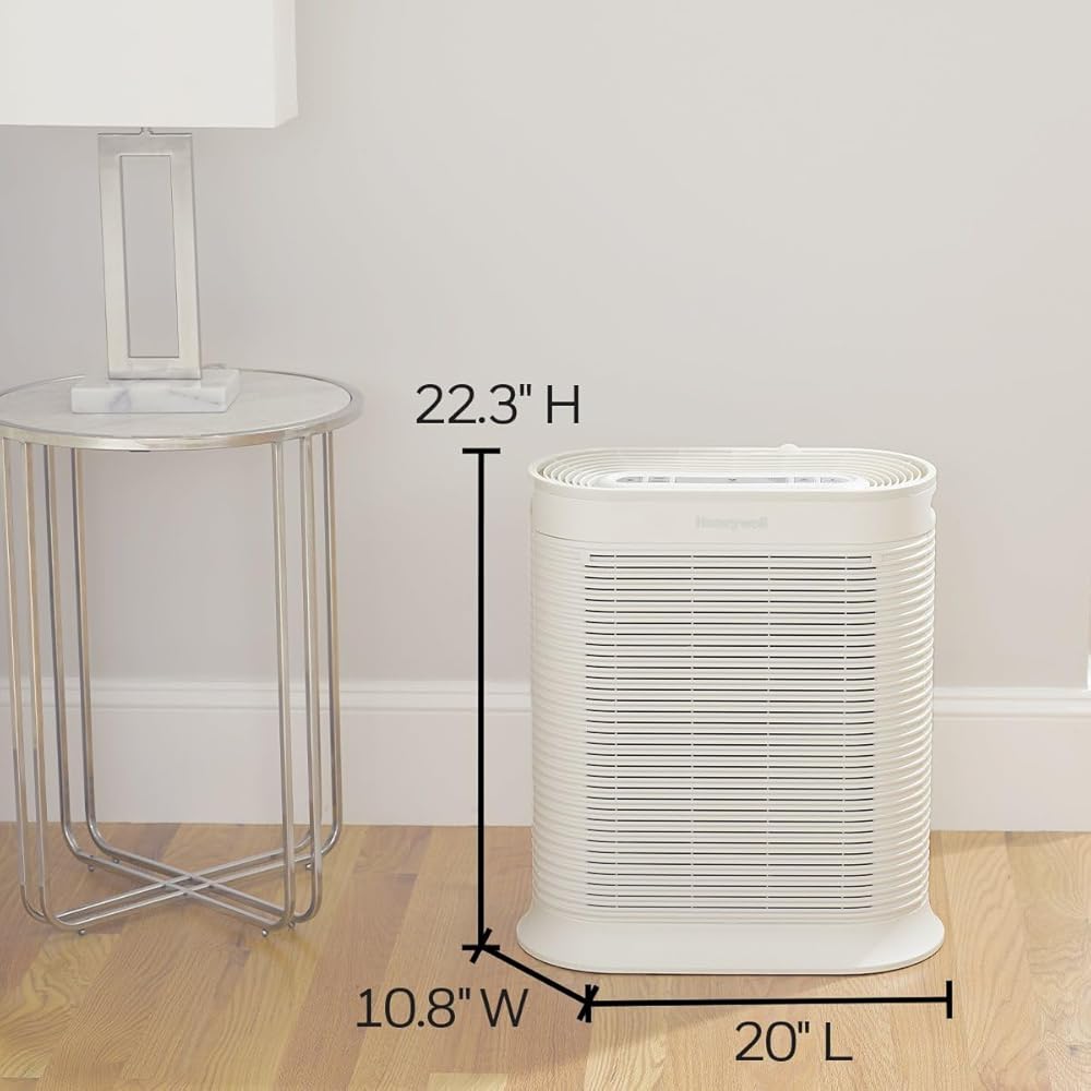 Honeywell AllergenPlus HEPA Air Purifier, Airborne Allergen Reducer for Extra Large Rooms, Reduces Allergens, Smoke, Wildfire Smoke, Pollen, Pet Dander and More, White, HPA304 : Home & Kitchen