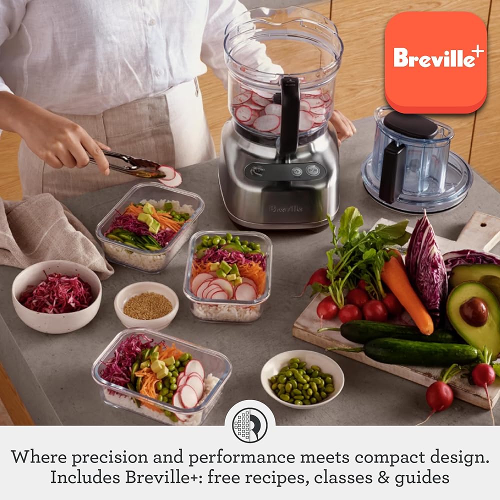 Breville BFP610 Sous Chef 9 Cup Food Processor, Small, Brushed Stainless Steel: Home & Kitchen