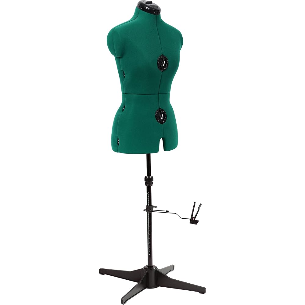 Dritz Sew You Adjustable Dress Form S/M, Sizes US 4–12, Female Sewing Mannequin with Pinnable Body Torso, 12 Dials for Accurate Fitting & 360 Hem Guide : Arts, Crafts & Sewing