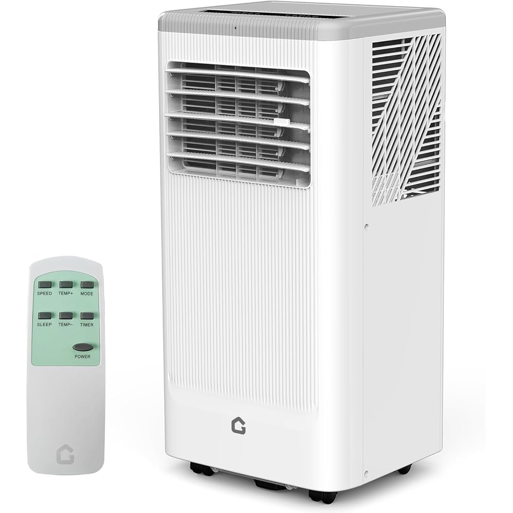 8,000 BTU Portable Air Conditioner- Portable AC Unit for Bedroom up to 350 Sq. Ft, Cooling, Fan & Dehumidifier, Floor Standing Air Conditioner, 24H Timer, Window Kit Included, Black&White Top Cover : Home & Kitchen