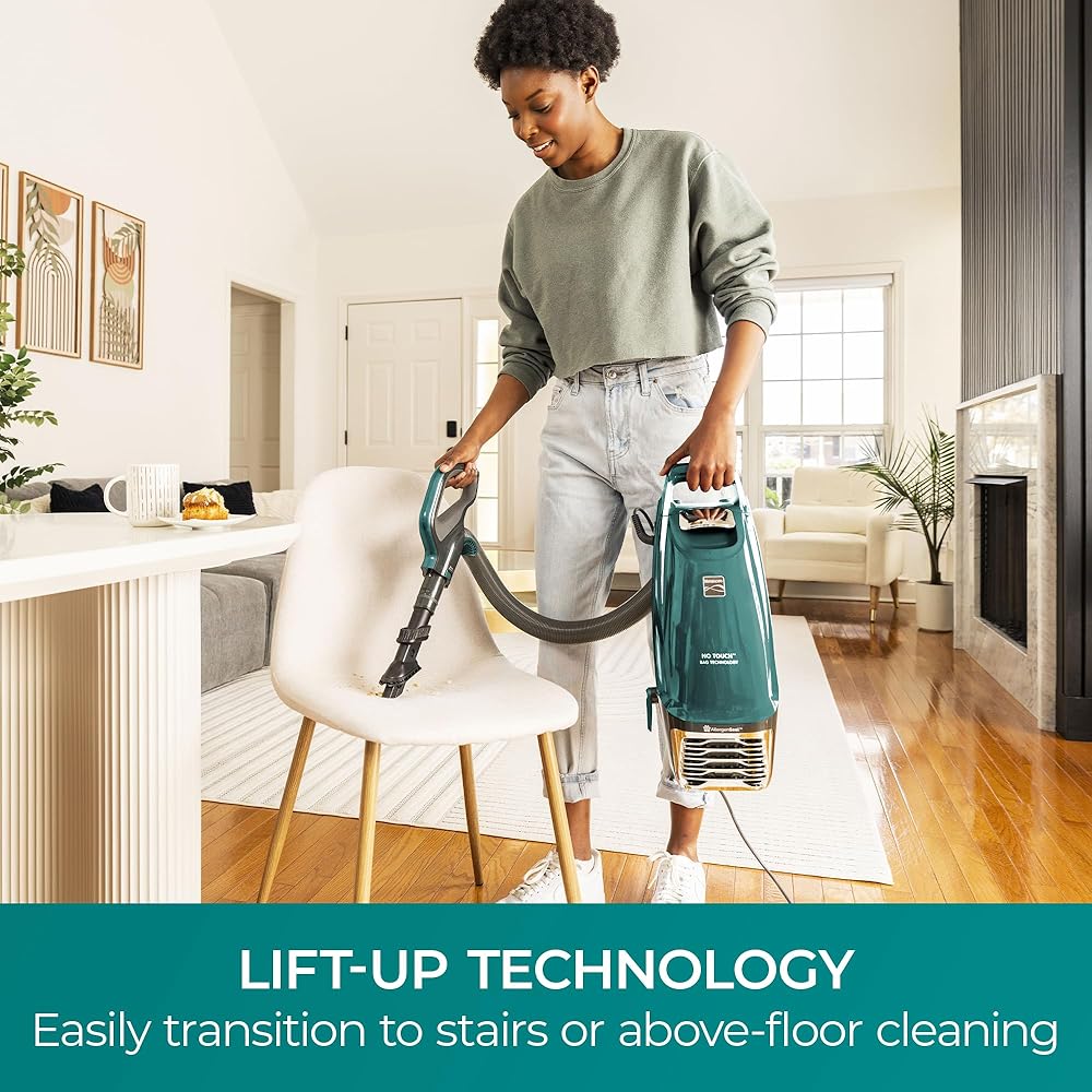 Kenmore Intuition Bagged Upright Vacuum Lift-Up Carpet Cleaner 2-Motor Power Suction with HEPA Filter, 3-in-1 Combination Tool, HandiMate for Floor, Pet Hair, 14pounds, Green