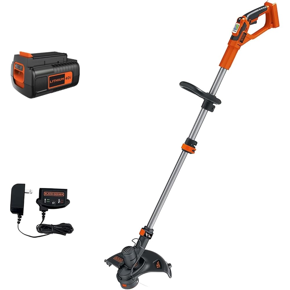 : BLACK+DECKER 40V MAX* 13 in. 2in1 Cordless String Trimmer/Edger with POWERCOMMAND Kit (LST136) : Patio, Lawn & Garden