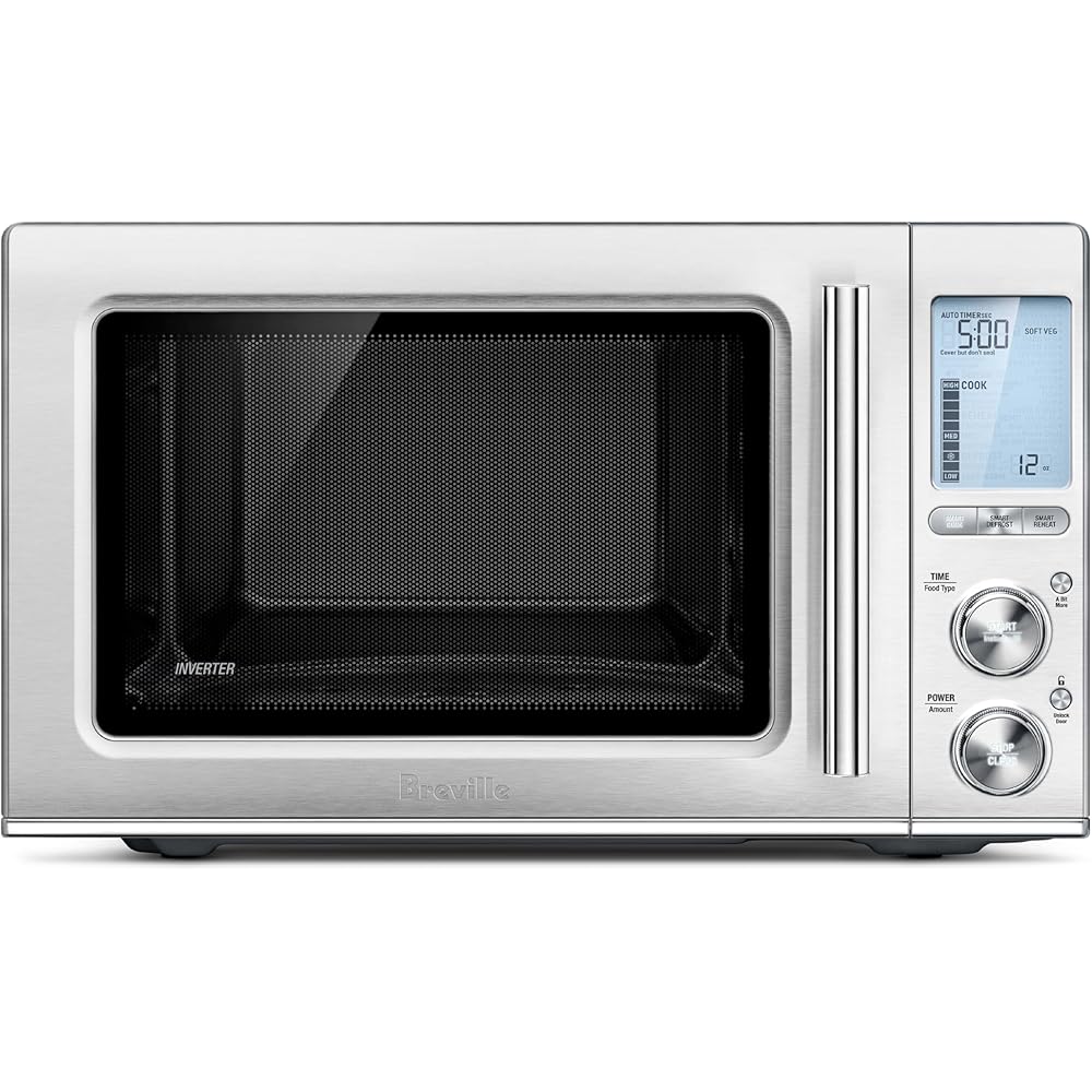 Breville BMO850BSS Smooth Wave Countertop Microwave Oven, Brushed Stainless Steel: Home & Kitchen