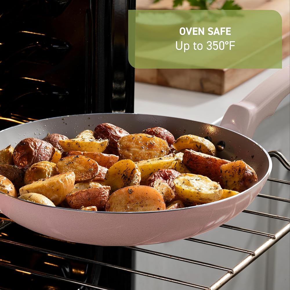 T-Fal Refresh Ceramic Pots and Pans Set, 20-Piece Nonstick Cookware Set, Stockpot, Griddle, Frying Pans, Utensils, Moon Grey: Home & Kitchen