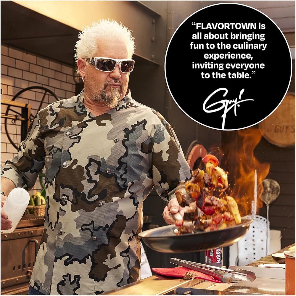 Guy Fieri's Flavortown Laser Titanium 12 Piece Set - Non-stick Cookware Set Without PFAS, PTFE, or PFOA, 3x More Durable, Dishwasher Safe, Oven Safe