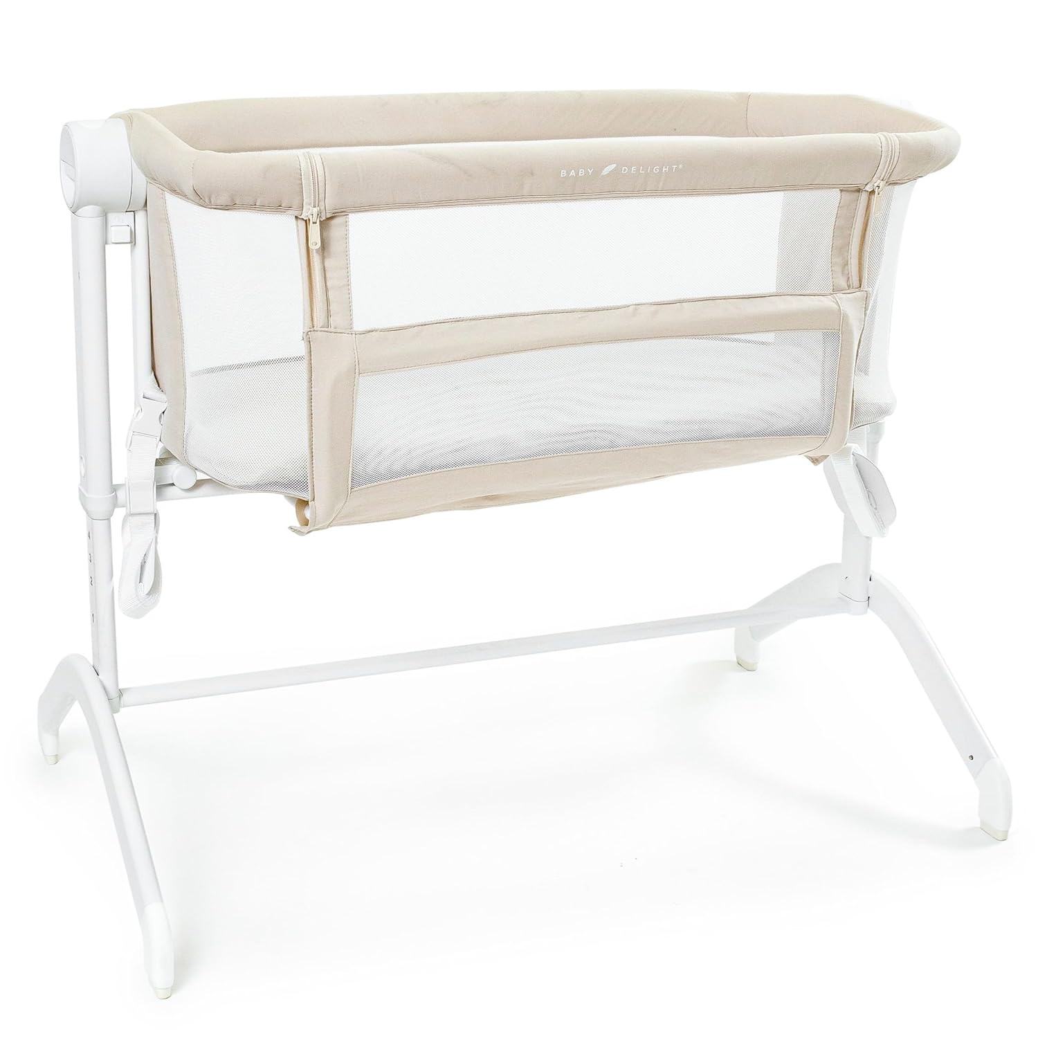 Baby Delight Beside Me Wink Bassinet | Bedside Sleeper | 7-Position Height Adjustment | Organic Oat : Baby