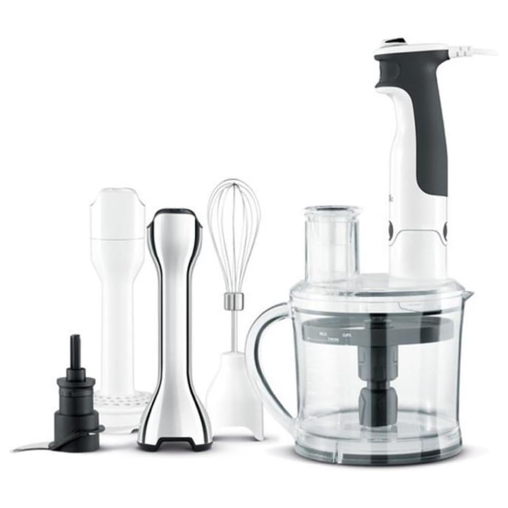 Breville BSB530XL All In One Processing Station and Immersion Blender, Brushed Stainless Steel: Mini Food Processors: Home & Kitchen