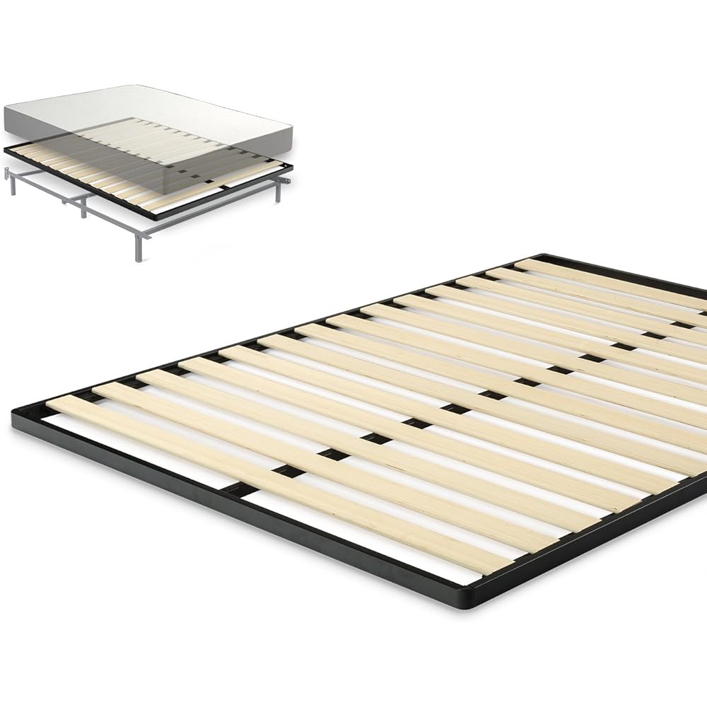 ZINUS Deepak Easy Assembly Wood Slat 1.6 Inch Bunkie Board, Bed Slat Replacement, King : Home & Kitchen