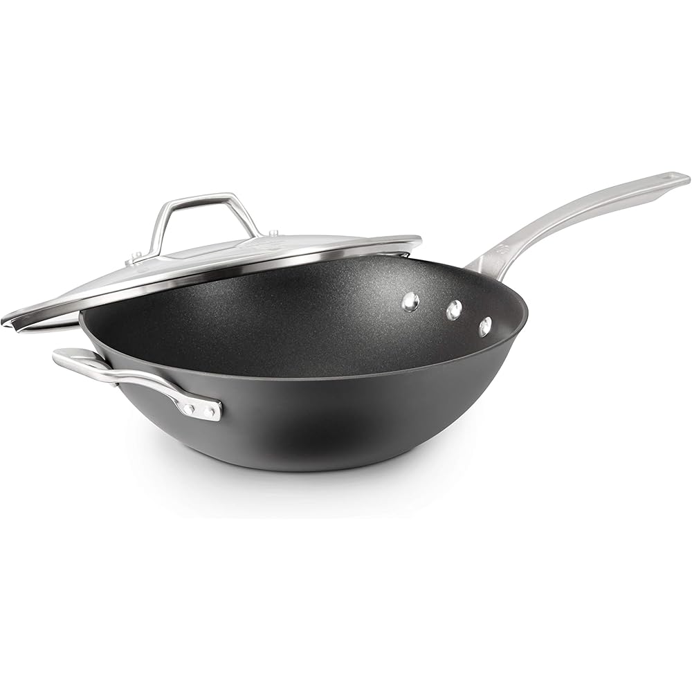 Calphalon Signature Hard-Anodized Nonstick Wok, 12