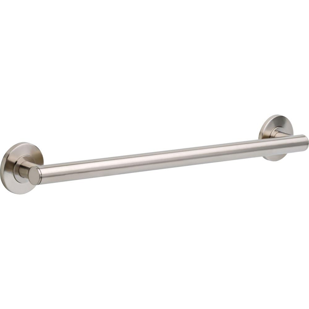 DELTA FAUCET 41824-SS Contemporary Grab Bar with Concealed Mounting, 24-Inch, Stainless -