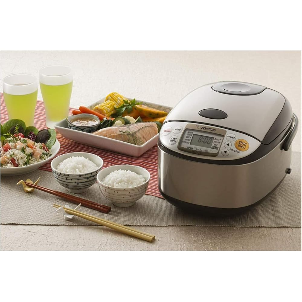 Zojirushi NS-TSC10 5-1/2-Cup (Uncooked) Micom Rice Cooker and Warmer, 1.0-Liter: Home & Kitchen