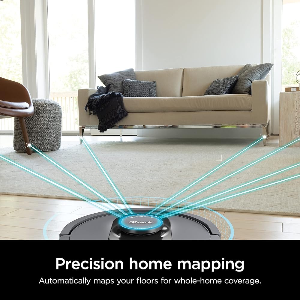 - Shark AV2501S AI Ultra Robot Vacuum, with Matrix Clean, Home Mapping, 30-Day Capacity HEPA Bagless Self Empty Base, Perfect for Pet Hair, Wifi, Dark Grey