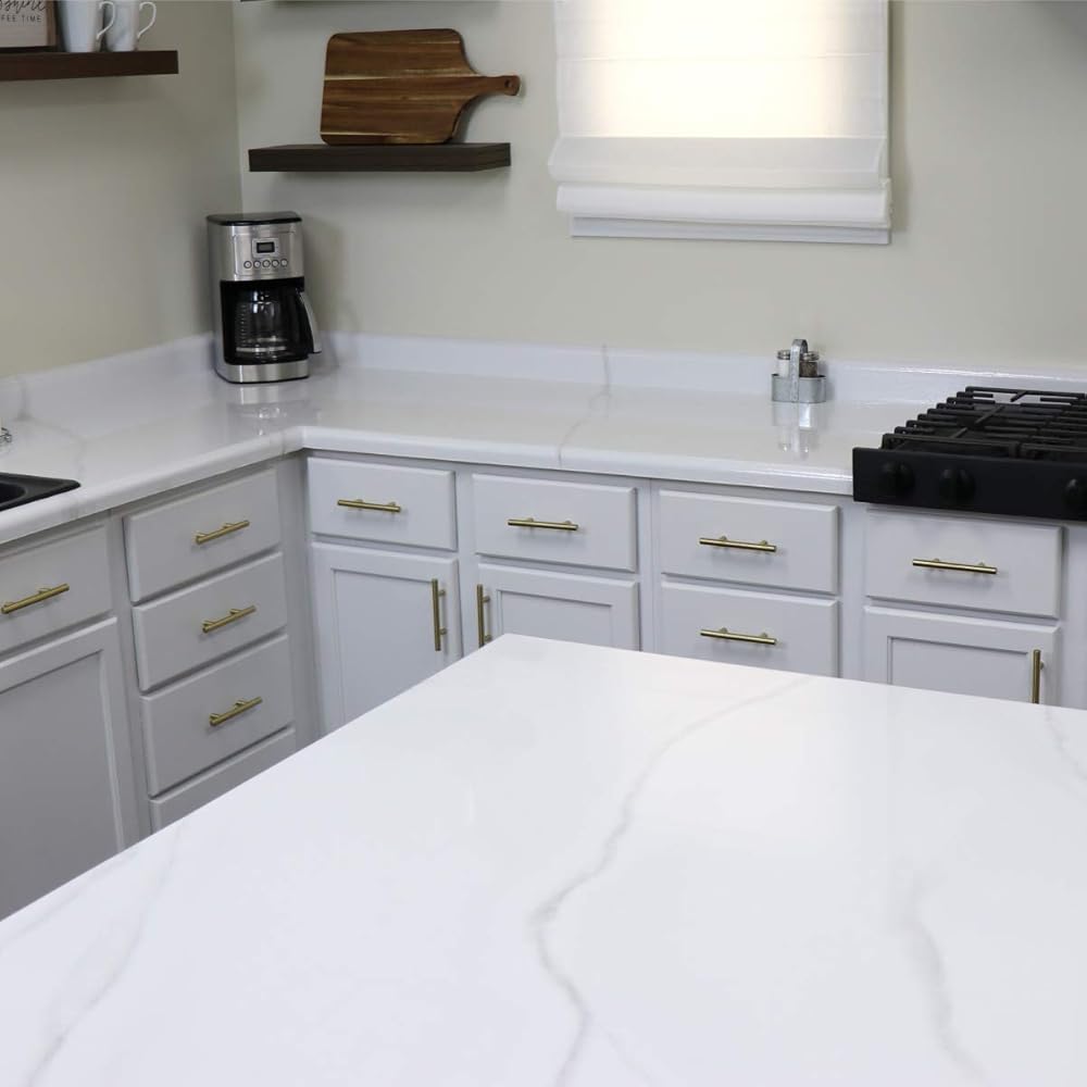 Giani Marble Easy Epoxy Countertop Paint Kit (Carrara White) : Tools & Home Improvement