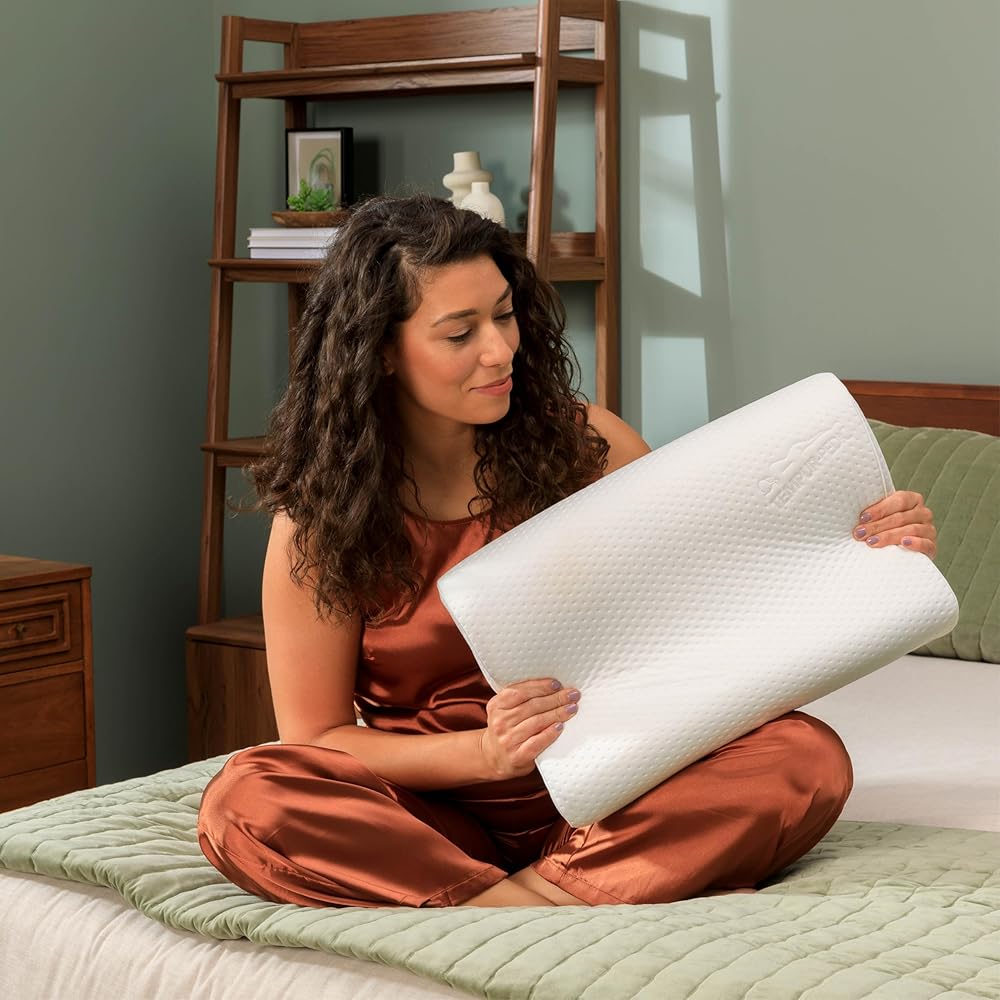 Tempur-Pedic TEMPUR-Ergo Neck Pillow, Medium Profile, White : Home & Kitchen