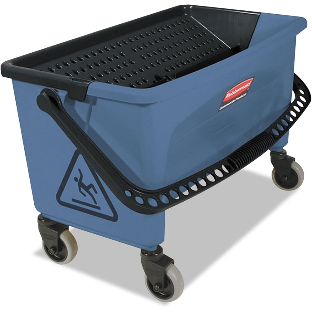 Rubbermaid Commercial Products Finish Mop Bucket with Press Wringer, 26