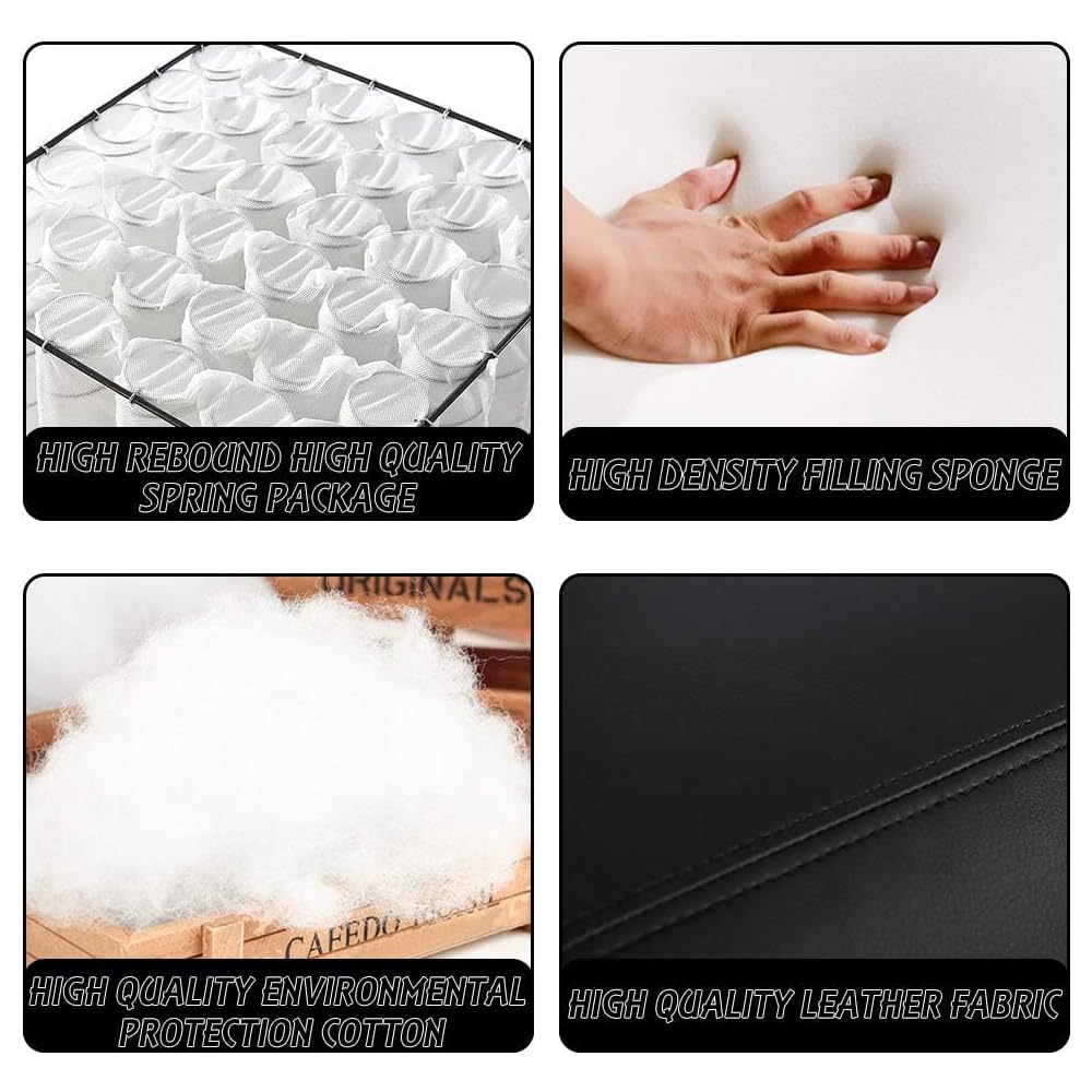 FDW Recliner Chair for Living Room Home Theater Seating Single Reclining Sofa Lounge with Padded Seat Backrest (Black) : Home & Kitchen