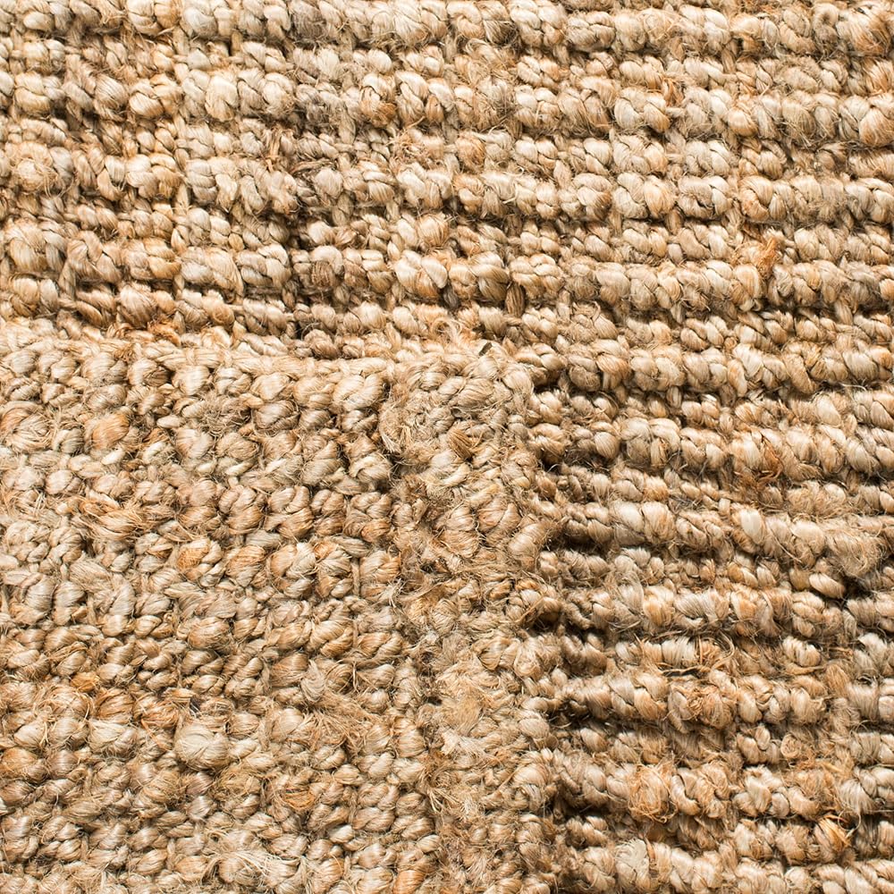 SAFAVIEH Natural Fiber Collection Area Rug - 9' x 12', Natural, Handmade Chunky Textured Jute 0.75-inch Thick, Ideal for High Traffic Areas in Living Room, Bedroom (NF447A) : Home & Kitchen