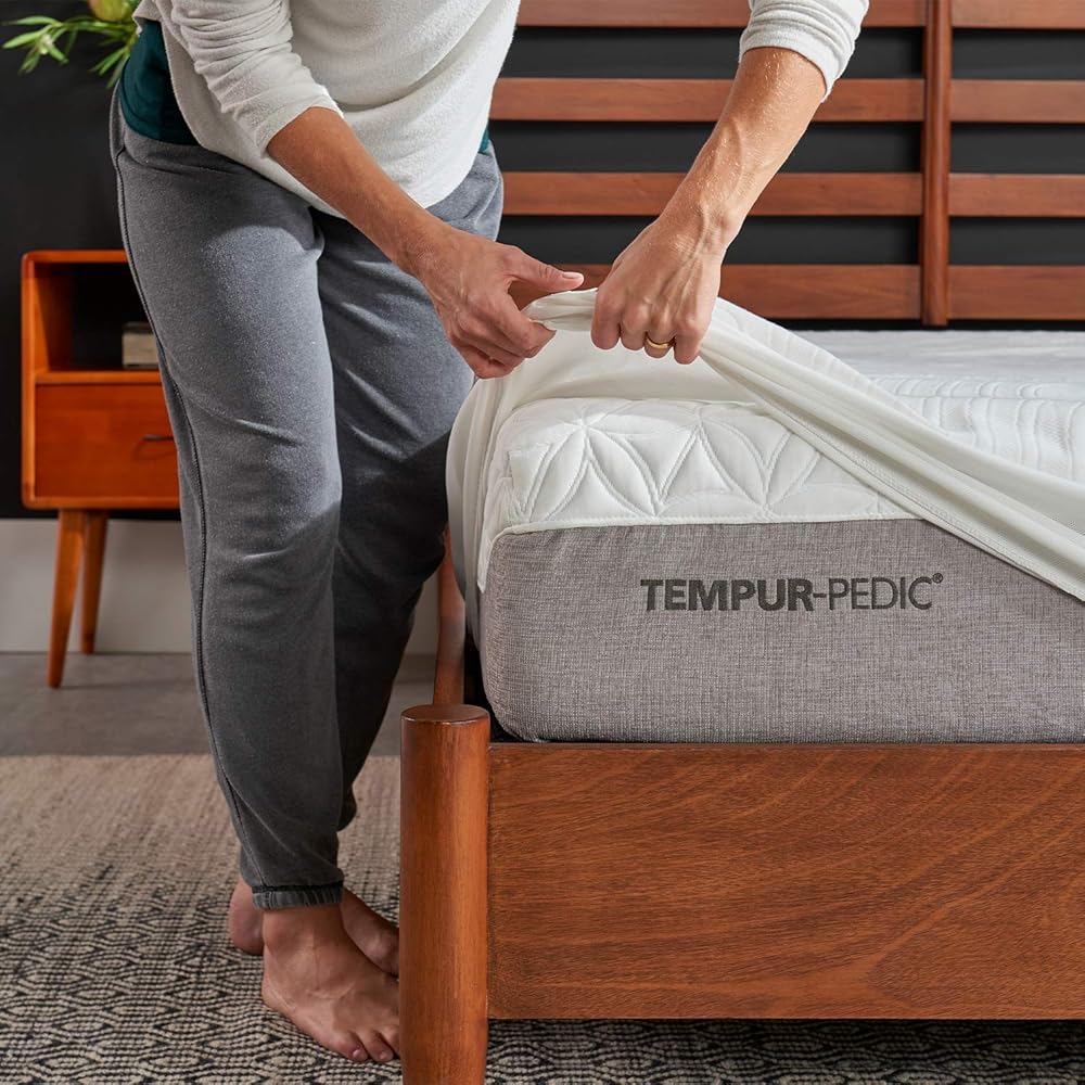 Tempur-Pedic TEMPUR-Protect Waterproof Mattress Protector, King, White : Home & Kitchen