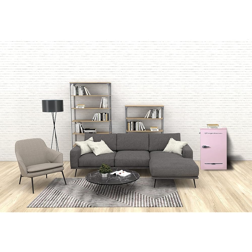 Frigidaire EFR376 Retro Bar Fridge Refrigerator with Side Bottle Opener, 3.2 cu. Ft, Pink/Coral : Home & Kitchen