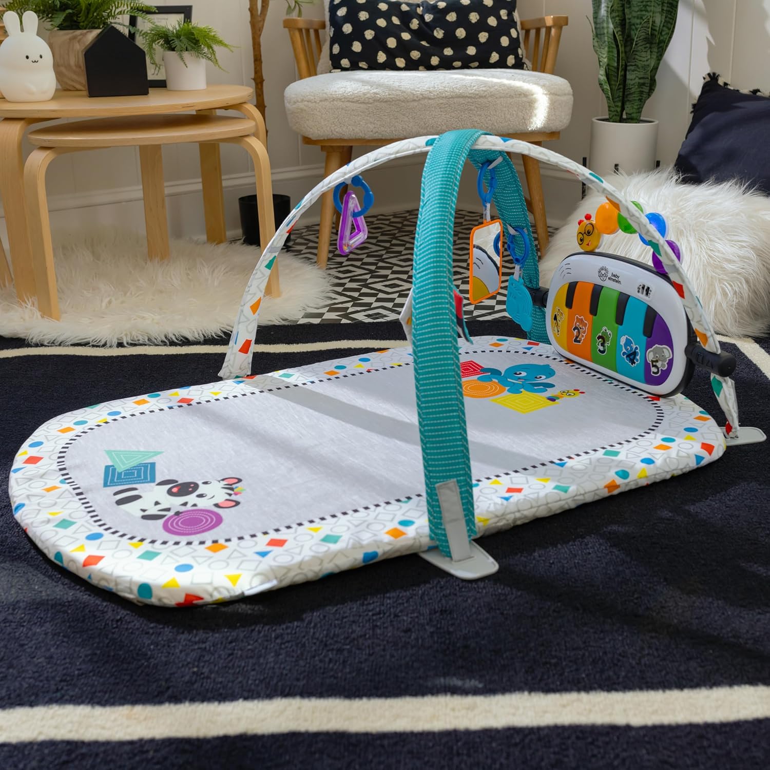 : Baby Einstein Kick & Snooze 3-in-1 Foldable Playard, Bassinet and Musical Play Gym, Includes Fitted Sheet, 3-Step Easy Fold, Piano Toy with 25+ Minutes of Music, Grows with Baby, Ages 0 Months and Up : Baby