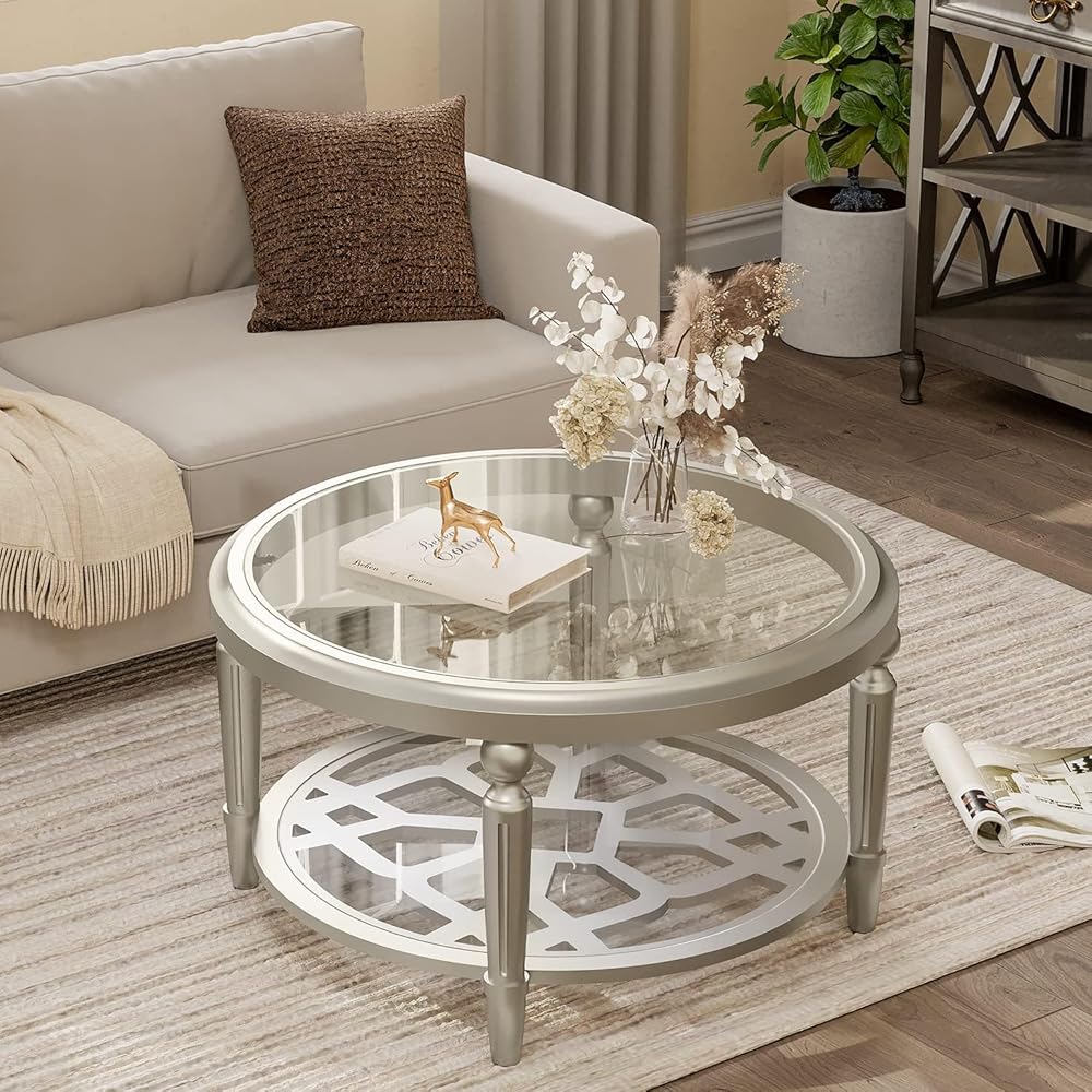 COSIEST Glass Coffee Table, 32