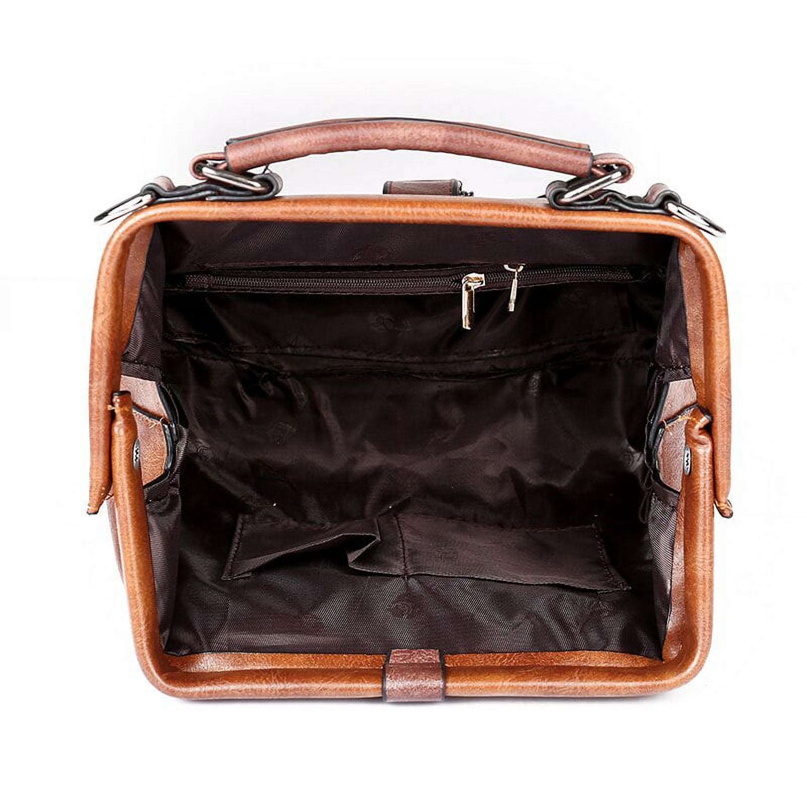 Women's Lock Chain Rivets Crossbody Shoulder Bag