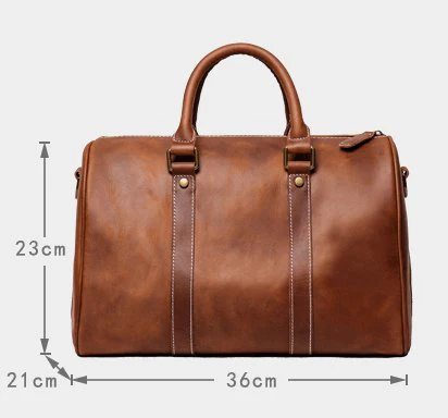 Luxury Retro Men's And Women's Leather Travel Bag