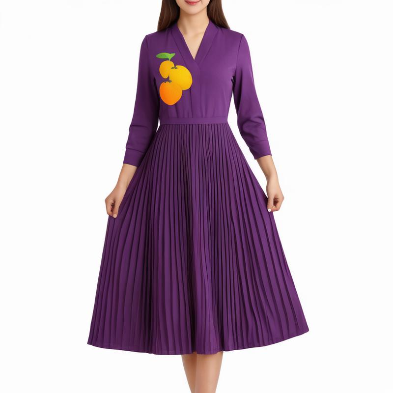 High-end high elastic pleat women's dress fit fashion casual office pleat skirt holiday skirt