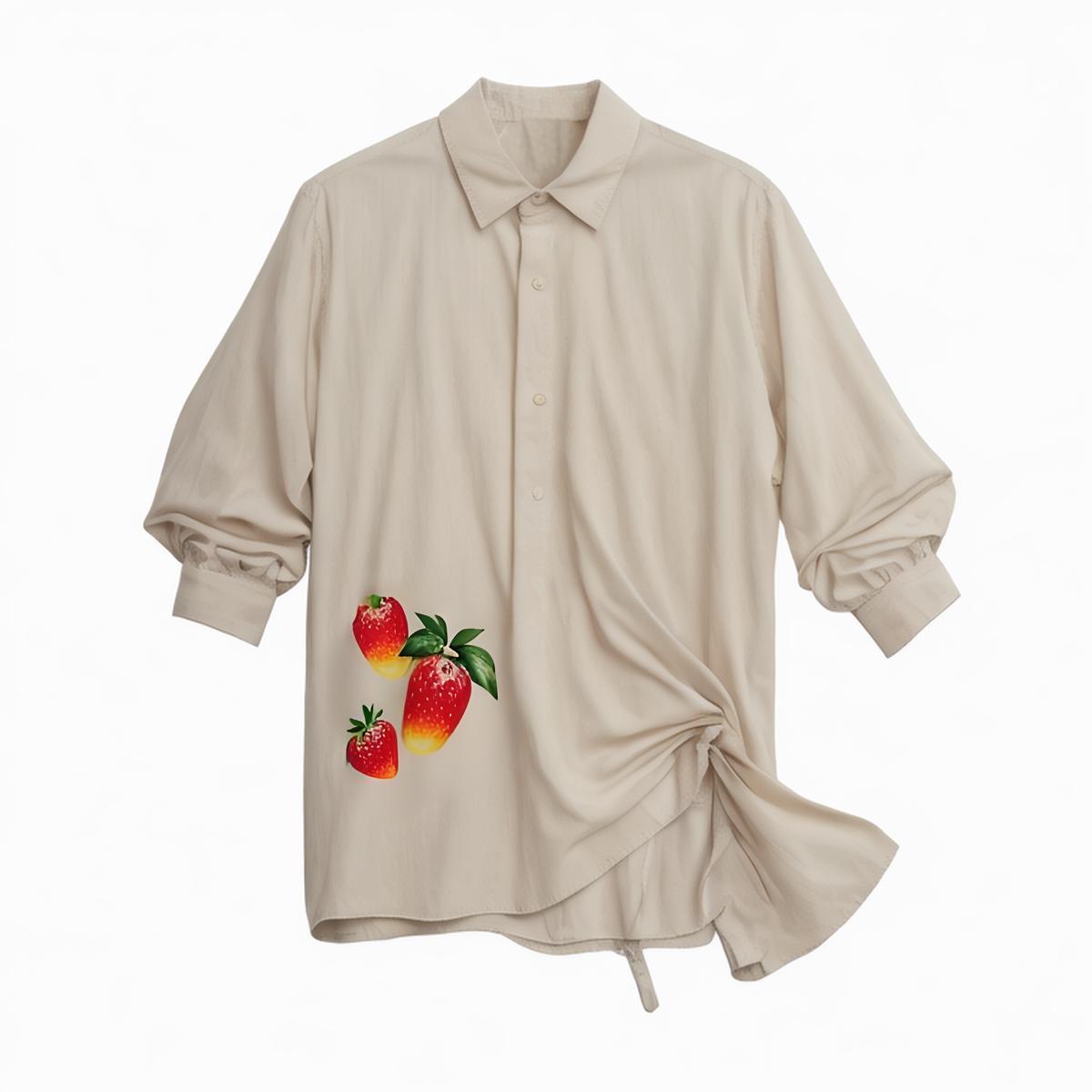 Women 2024 New Fashion Floral Bow ornament Blouses Vintage Long Sleeve Female Shirts Blusas Chic Tops