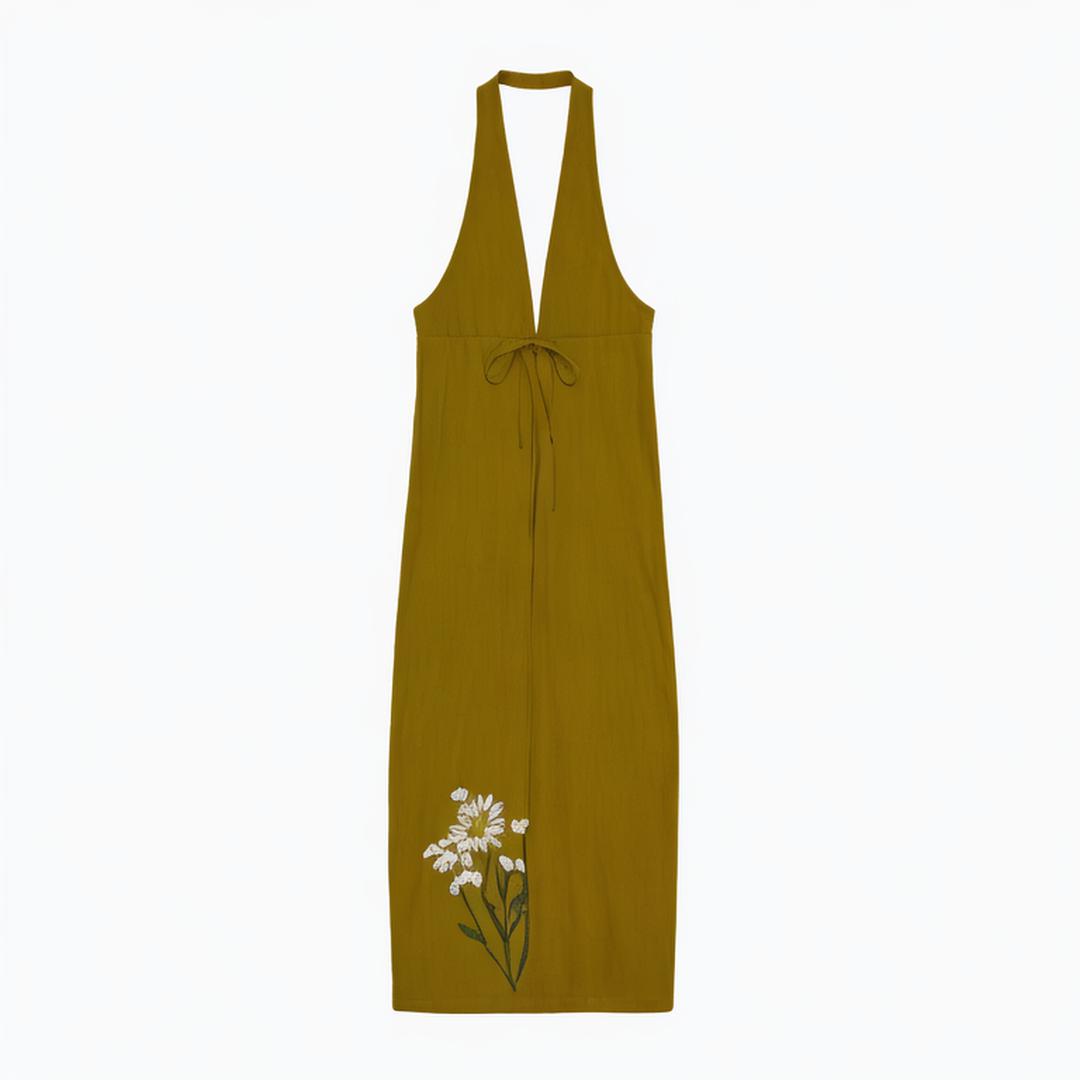 Women 2024 summer New Chic Fashion Silk satin MIDI Dress Vintage Sleeveless Female Dresses robe Mujer