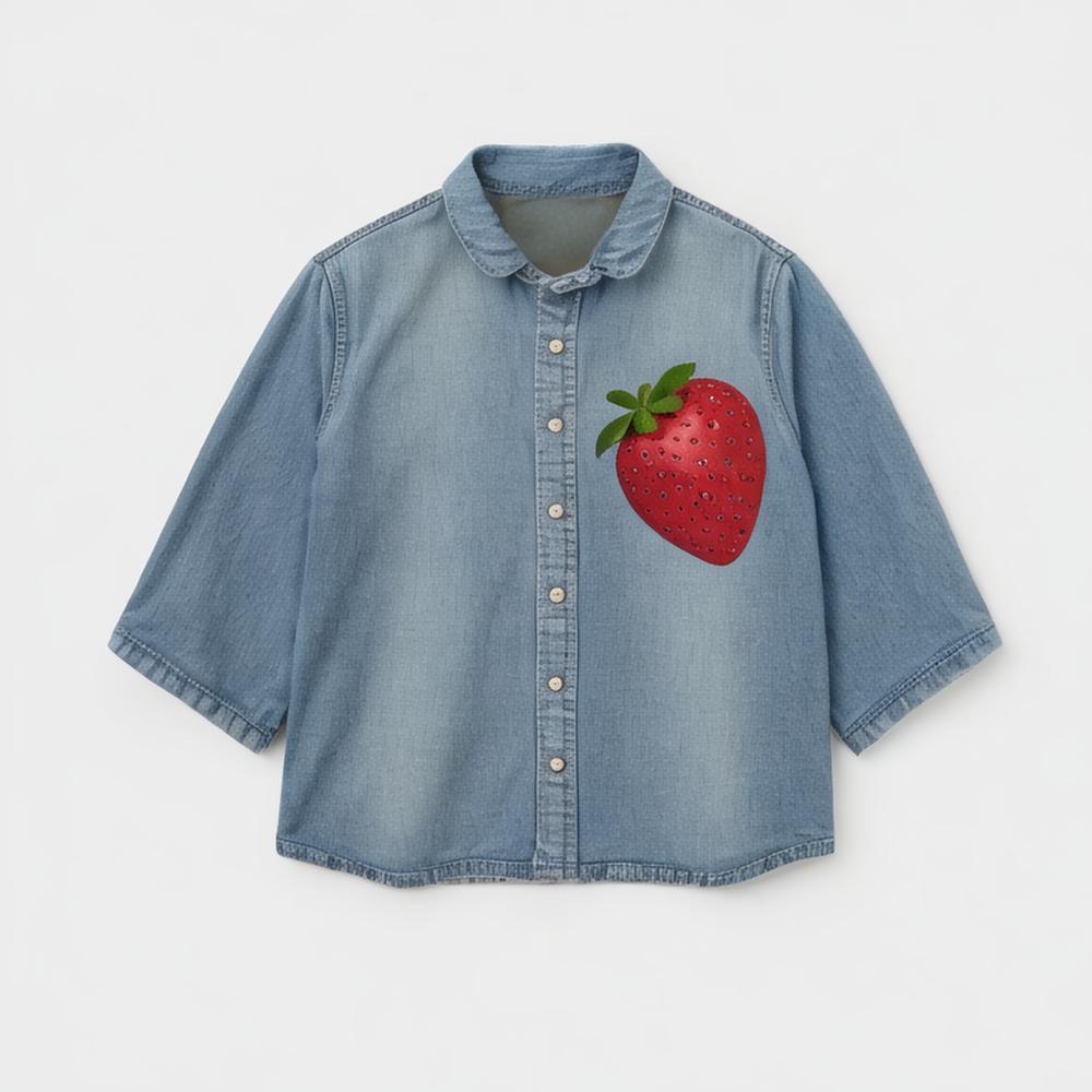 Women 2024 New Fashion Hollow embroidery short Blouses Vintage Short Sleeve Button-up Female Shirts Blusas Chic Tops