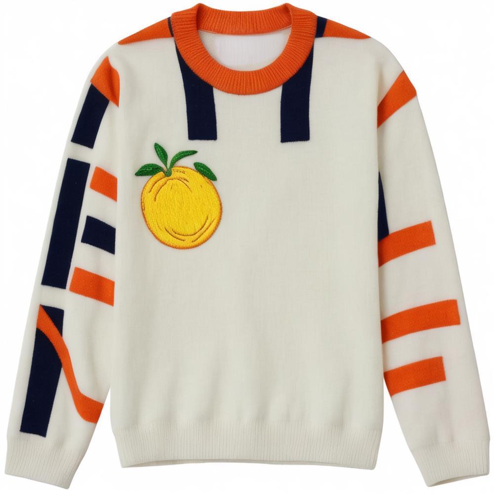 men sweater pullover Jacquard Letter knit top Long Sleeve crew neck cotton knitwear men winter sweater