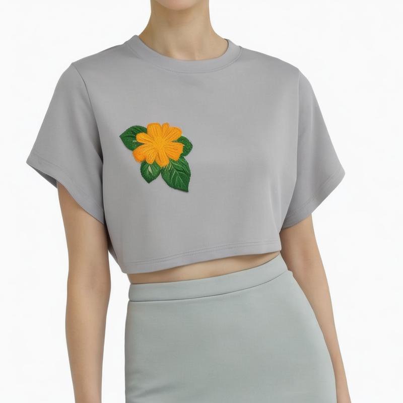 High Quality Solid Lightweight Cap Sleeve Rayon Blouse Super Soft Boat Neck Textur Elastic Waist Crop Top Women Blouses