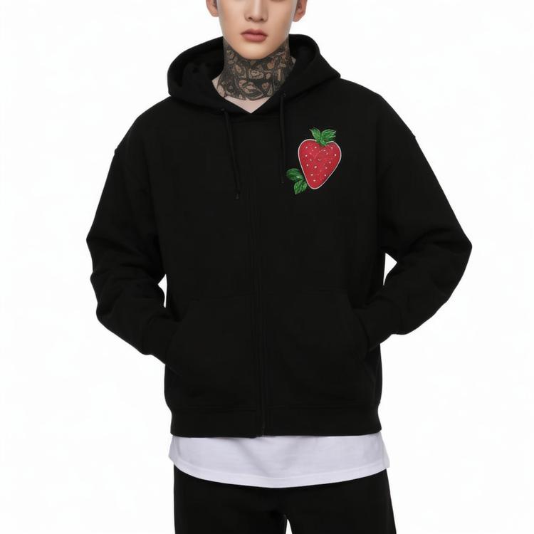 men's hoodies oversize zip functional hoodies streetwear drop shoulder heavyweight 12  zip hoodie for men