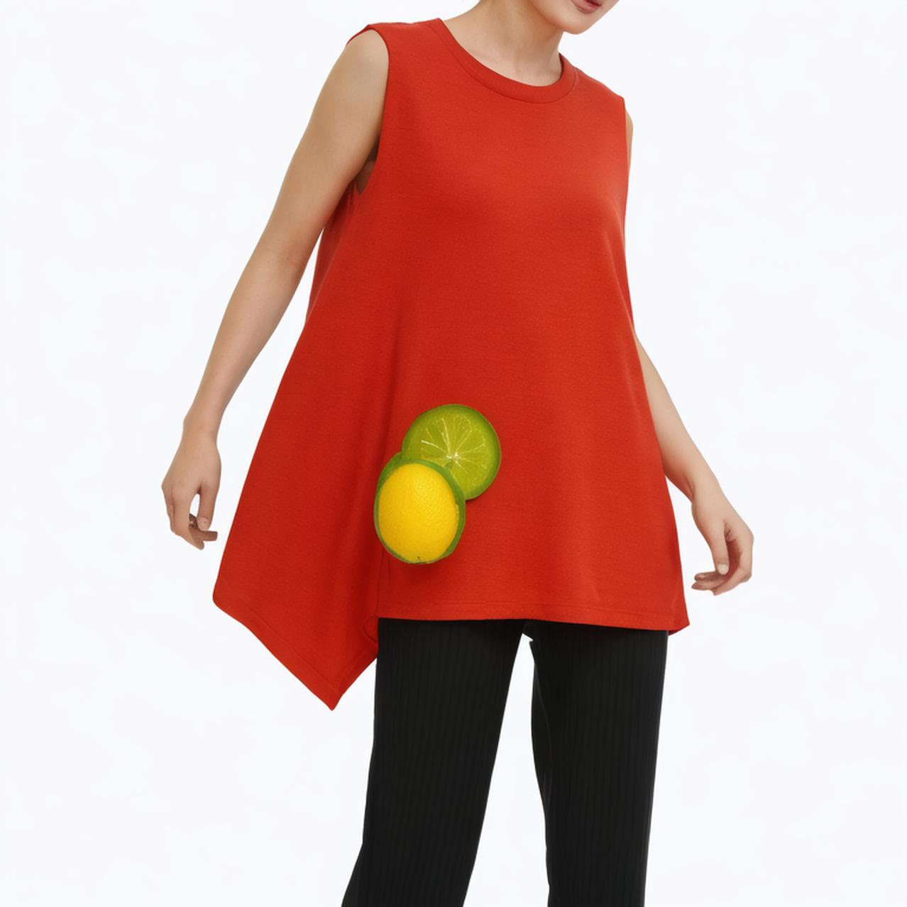 Pleat Women's Tops Women's Sleeveless Irregular Pleat T-Shirt Clothing Casual Style Loose Fashion Pleat Girls Shirt