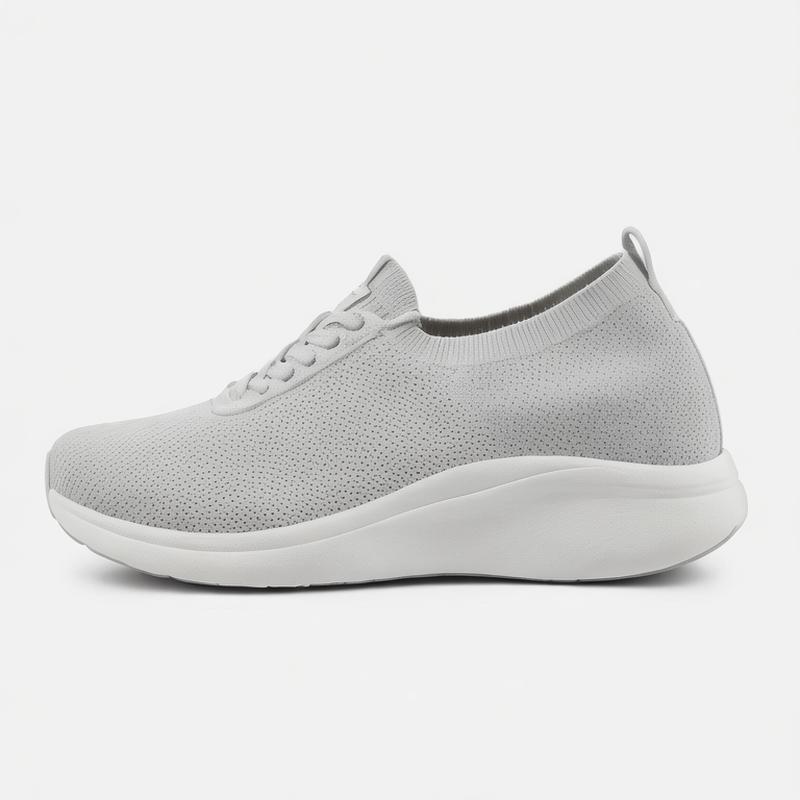 Women's Fashion-Forward Chunky inside Heightening Shoes New Release Casual Woven Fly Design for Daily Walking & Foreign Trade