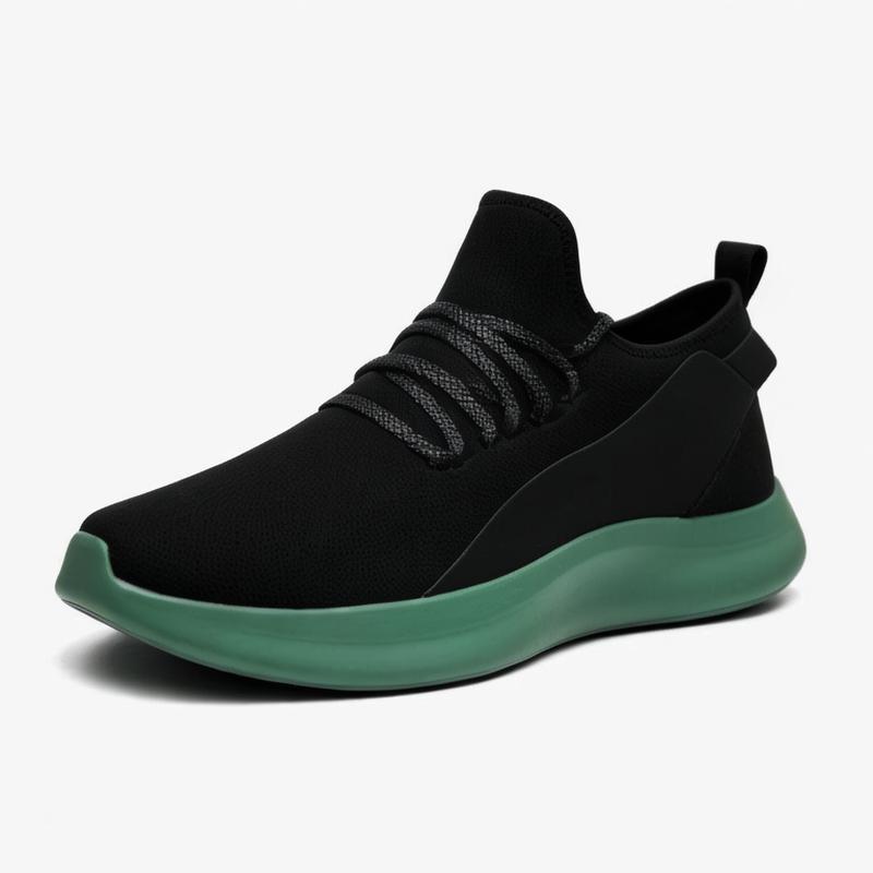 light weight knit fabric upper shoes mens walking fashion sneakers for sport