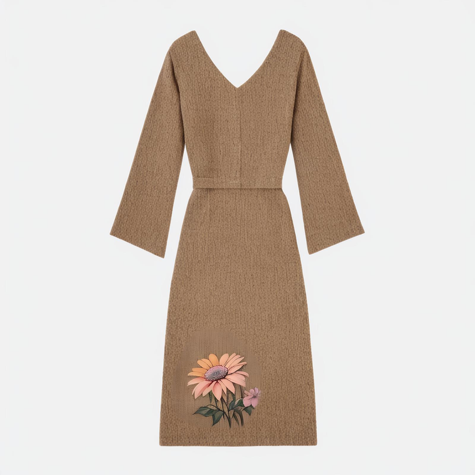 Women 2024 summer New Fashion Hollow long style MIDI Dress Vintage Long Sleeve Female Dresses robe Mujer