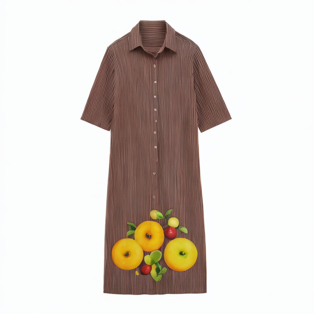Women 2024 summer New Chic Fashion streak Midi Dress Vintage Short Sleeve Female Dresses robe Mujer