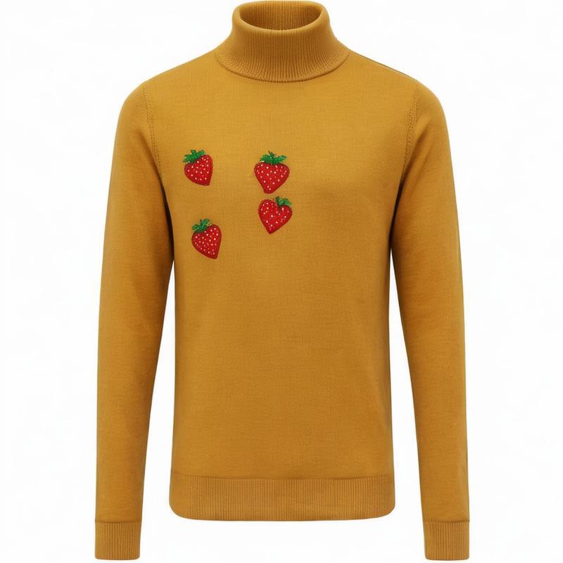 pullover letter Jacquard Long Sleeve Knitt Sweater men long sleeve knit sweater men